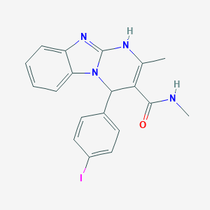 molecular formula C19H17IN4O B269583 4-(4-iodophenyl)-N,2-dimethyl-1,4-dihydropyrimido[1,2-a]benzimidazole-3-carboxamide 