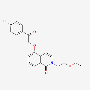 5-[2-(4-Chlorophenyl)-2-oxoethoxy]-2-(2-ethoxyethyl)isoquinolin-1-one