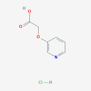 molecular formula C7H8ClNO3 B2695839 (Pyridin-3-yloxy)-acetic acid hydrochloride CAS No. 471894-98-1