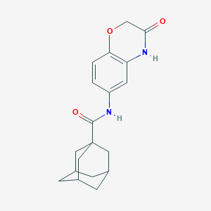 molecular formula C19H22N2O3 B269584 N-(3-oxo-3,4-dihydro-2H-1,4-benzoxazin-6-yl)-1-adamantanecarboxamide 