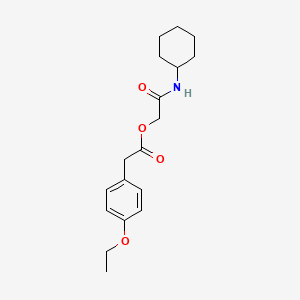 2-(Cyclohexylamino)-2-oxoethyl (4-ethoxyphenyl)acetate