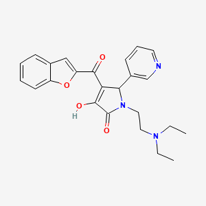 4-(benzofuran-2-carbonyl)-1-(2-(diethylamino)ethyl)-3-hydroxy-5-(pyridin-3-yl)-1H-pyrrol-2(5H)-one
