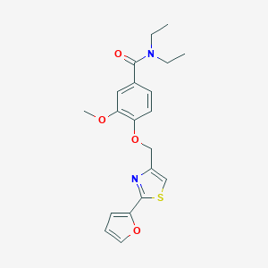 N,N-diethyl-4-{[2-(2-furyl)-1,3-thiazol-4-yl]methoxy}-3-methoxybenzamide