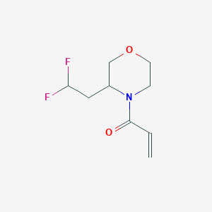molecular formula C9H13F2NO2 B2695863 1-[3-(2,2-Difluoroethyl)morpholin-4-yl]prop-2-en-1-one CAS No. 2308314-24-9