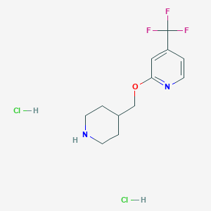 2-[(Piperidin-4-yl)methoxy]-4-(trifluoromethyl)pyridine dihydrochloride