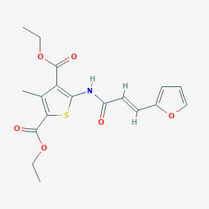 (E)-diethyl 5-(3-(furan-2-yl)acrylamido)-3-methylthiophene-2,4-dicarboxylate