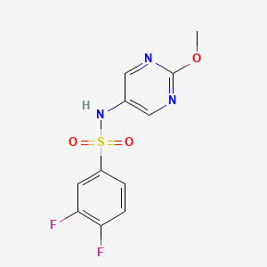 molecular formula C11H9F2N3O3S B2695877 3,4-difluoro-N-(2-methoxypyrimidin-5-yl)benzenesulfonamide CAS No. 1798526-81-4