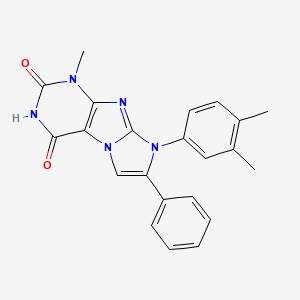 8-(3,4-dimethylphenyl)-1-methyl-7-phenyl-1H-imidazo[2,1-f]purine-2,4(3H,8H)-dione