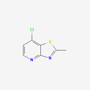 molecular formula C7H5ClN2S B2695911 7-Chloro-2-methylthiazolo[4,5-b]pyridine CAS No. 1552535-87-1