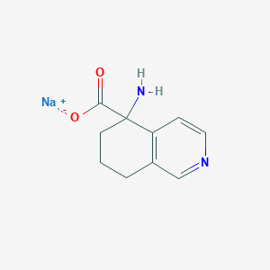 molecular formula C10H11N2NaO2 B2695933 Sodium 5-amino-5,6,7,8-tetrahydroisoquinoline-5-carboxylate CAS No. 2138217-69-1