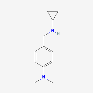 molecular formula C12H18N2 B2695955 4-[(cyclopropylamino)methyl]-N,N-dimethylaniline CAS No. 892593-62-3