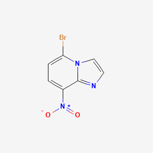 molecular formula C7H4BrN3O2 B2695973 5-Bromo-8-nitroimidazo[1,2-a]pyridine CAS No. 2055119-10-1