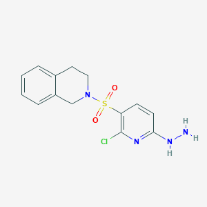 2-[(2-Chloro-6-hydrazinopyridin-3-yl)sulfonyl]-1,2,3,4-tetrahydroisoquinoline