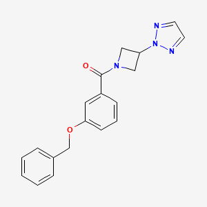 (3-(2H-1,2,3-triazol-2-yl)azetidin-1-yl)(3-(benzyloxy)phenyl)methanone