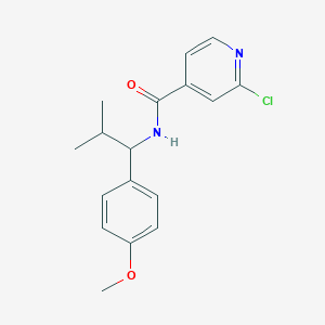 2-chloro-N-[1-(4-methoxyphenyl)-2-methylpropyl]pyridine-4-carboxamide