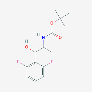 Tert-butyl N-[1-(2,6-difluorophenyl)-1-hydroxypropan-2-YL]carbamate
