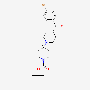 molecular formula C23H33BrN2O3 B2695992 Tert-butyl 4-(4-bromobenzoyl)-4'-methyl-[1,4'-bipiperidine]-1'-carboxylate CAS No. 305794-45-0