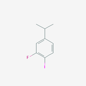 molecular formula C9H10FI B2696017 2-Fluoro-1-iodo-4-propan-2-ylbenzene CAS No. 1369808-50-3