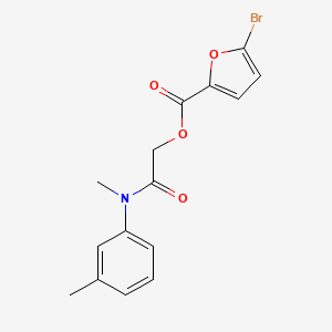 molecular formula C15H14BrNO4 B2696024 2-(Methyl(m-tolyl)amino)-2-oxoethyl 5-bromofuran-2-carboxylate CAS No. 1794988-54-7