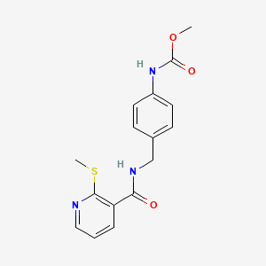 methyl N-[4-({[2-(methylsulfanyl)pyridin-3-yl]formamido}methyl)phenyl]carbamate