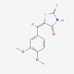 (5E)-5-(3,4-dimethoxybenzylidene)-2-mercapto-1,3-thiazol-4(5H)-one