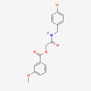 molecular formula C17H16BrNO4 B2696050 2-((4-溴苯甲基)氨基)-2-氧代乙基-3-甲氧基苯甲酸酯 CAS No. 1242012-56-1