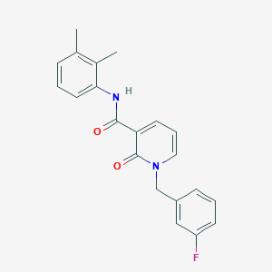 molecular formula C21H19FN2O2 B2696063 N-(2,3-dimethylphenyl)-1-[(3-fluorophenyl)methyl]-2-oxo-1,2-dihydropyridine-3-carboxamide CAS No. 946353-85-1