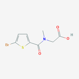 2-[1-(5-bromothiophen-2-yl)-N-methylformamido]acetic acid