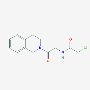 2-Chloro-N-[2-(3,4-dihydro-1H-isoquinolin-2-yl)-2-oxoethyl]acetamide