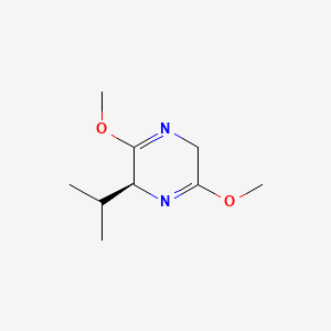 molecular formula C9H16N2O2 B2696093 (S)-2,5-Dihydro-3,6-dimethoxy-2-isopropylpyrazine CAS No. 109838-85-9; 78342-42-4
