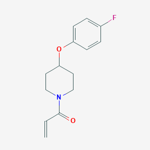 molecular formula C14H16FNO2 B2696094 1-[4-(4-Fluorophenoxy)piperidin-1-yl]prop-2-en-1-one CAS No. 2361646-04-8