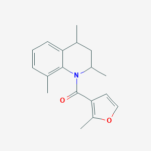 molecular formula C18H21NO2 B269610 2,4,8-Trimethyl-1-(2-methyl-3-furoyl)-1,2,3,4-tetrahydroquinoline 