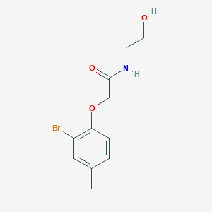 2-(2-bromo-4-methylphenoxy)-N-(2-hydroxyethyl)acetamide