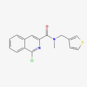 molecular formula C16H13ClN2OS B2696104 1-chloro-N-methyl-N-[(thiophen-3-yl)methyl]isoquinoline-3-carboxamide CAS No. 1157110-75-2