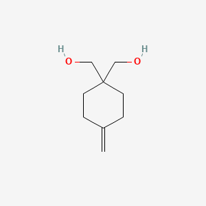 molecular formula C9H16O2 B2696105 [1-(Hydroxymethyl)-4-methylene-cyclohexyl]methanol CAS No. 1354932-12-9