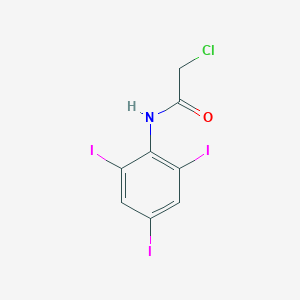 molecular formula C8H5ClI3NO B2696106 2-chloro-N-(2,4,6-triiodophenyl)acetamide CAS No. 380346-57-6