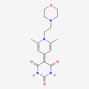 5-(2,6-dimethyl-1-(2-morpholinoethyl)pyridin-4(1H)-ylidene)pyrimidine-2,4,6(1H,3H,5H)-trione