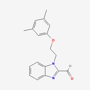 1-[2-(3,5-Dimethylphenoxy)ethyl]benzimidazole-2-carbaldehyde