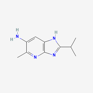 molecular formula C10H14N4 B2696128 2-异丙基-5-甲基-3H-咪唑并[4,5-b]吡啶-6-胺 CAS No. 1798661-93-4