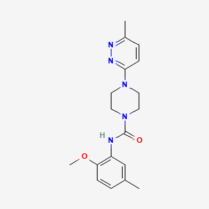 molecular formula C18H23N5O2 B2696134 N-(2-甲氧基-5-甲基苯基)-4-(6-甲基吡啶-3-基)哌嗪-1-甲酰胺 CAS No. 1170575-06-0