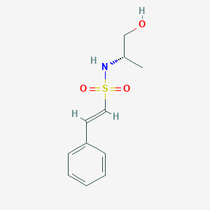molecular formula C11H15NO3S B2696137 (E)-N-[(2S)-1-Hydroxypropan-2-YL]-2-phenylethenesulfonamide CAS No. 500707-11-9
