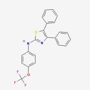 4,5-diphenyl-N-[4-(trifluoromethoxy)phenyl]-1,3-thiazol-2-amine