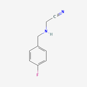 molecular formula C9H9FN2 B2696152 2-[(4-氟苯甲基)氨基]乙腈 CAS No. 63086-22-6