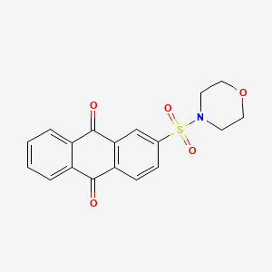 molecular formula C18H15NO5S B2696165 2-(Morpholine-4-sulfonyl)-anthraquinone CAS No. 413594-68-0