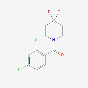 molecular formula C12H11Cl2F2NO B2696170 (2,4-Dichlorophenyl)-(4,4-difluoropiperidin-1-yl)methanone CAS No. 2327339-17-1
