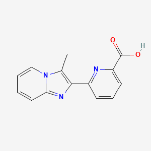 6-{3-Methylimidazo[1,2-a]pyridin-2-yl}pyridine-2-carboxylic acid