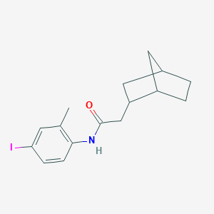 molecular formula C16H20INO B269621 2-bicyclo[2.2.1]hept-2-yl-N-(4-iodo-2-methylphenyl)acetamide 