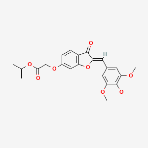 (Z)-isopropyl 2-((3-oxo-2-(3,4,5-trimethoxybenzylidene)-2,3-dihydrobenzofuran-6-yl)oxy)acetate