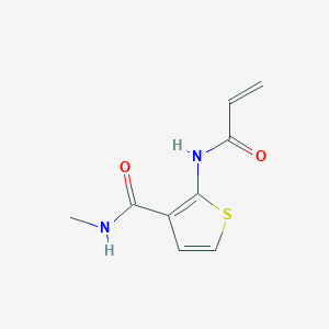 molecular formula C9H10N2O2S B2696227 N-Methyl-2-(prop-2-enoylamino)thiophene-3-carboxamide CAS No. 2361646-33-3