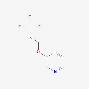 molecular formula C8H8F3NO B2696240 3-(3,3,3-Trifluoropropoxy)pyridine CAS No. 1565017-29-9